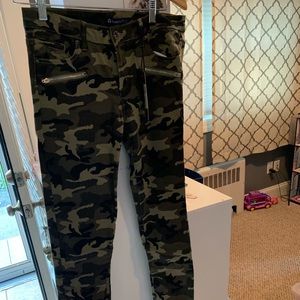 Straight legged jeans